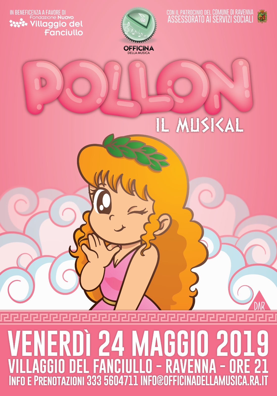 QEOQ1093 POLLON - IL MUSICAL VENERDI' 24 MAGGIO ORE 21:00 - Nuovo Villaggio del Fanciullo - ETS