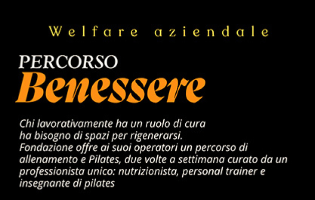 Percorso Benessere &ndash; Welfare aziendale per gli operatori